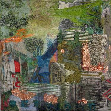 Original Abstract Places Collage by Demeter Haralabaki