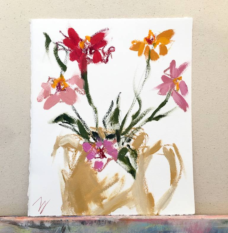 Original Impressionism Floral Painting by Tammy Silbermann