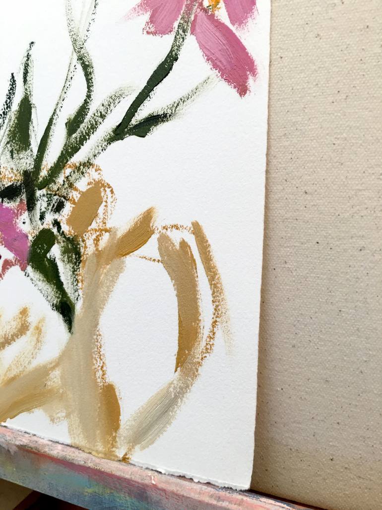 Original Impressionism Floral Painting by Tammy Silbermann