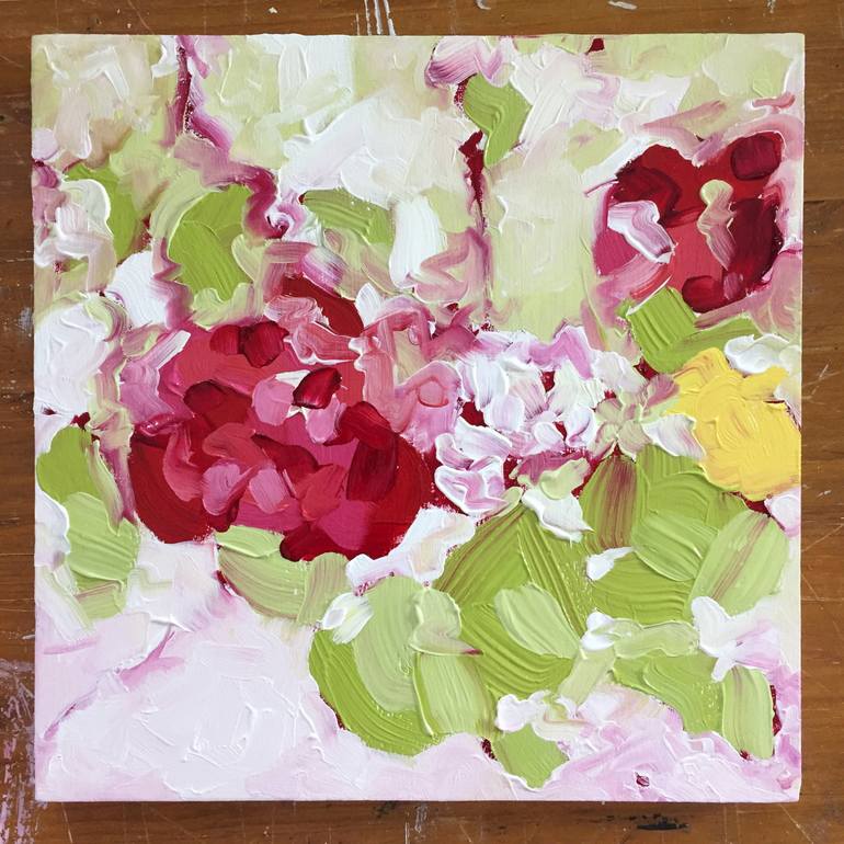 Original Abstract Floral Painting by Tammy Silbermann