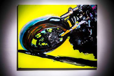 Print of Expressionism Motorcycle Paintings by DM Jack