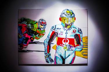 Print of Motorcycle Paintings by DM Jack