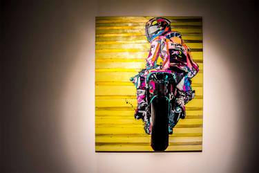 Print of Motorcycle Paintings by DM Jack