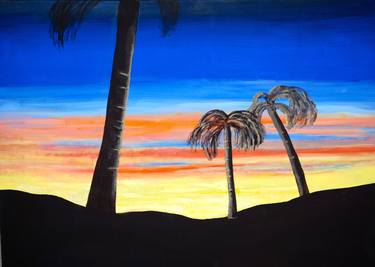 Original Expressionism Landscape Painting by Ted Hess