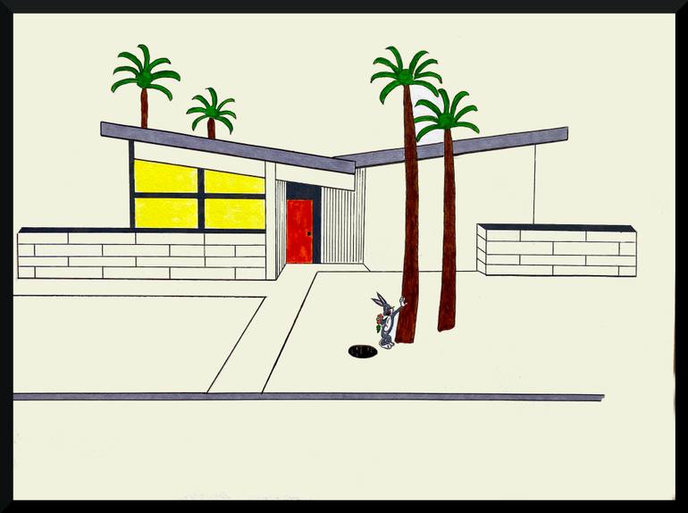Original Black & White Cartoon Drawing by Ken Pursley