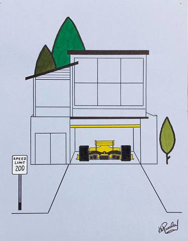 Original Contemporary Car Drawing by Ken Pursley