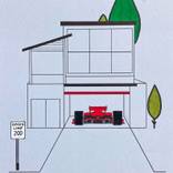 Red Garage by Ken Pursley