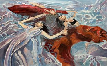 Original Figurative Women Paintings by Angie Sinclair