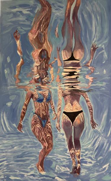 Original Contemporary Water Painting by Angie Sinclair