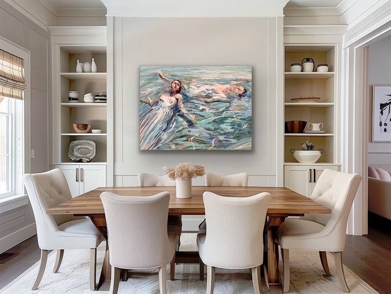 Original Abstract Seascape Painting by Angie Sinclair