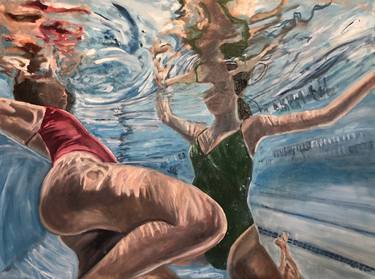 Print of Figurative Water Paintings by Angie Sinclair