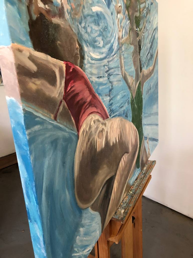 Original Figurative Water Painting by Angie Sinclair