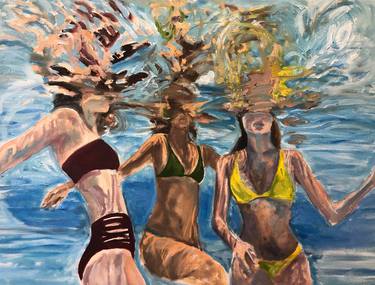 Original Figurative Water Paintings by Angie Sinclair