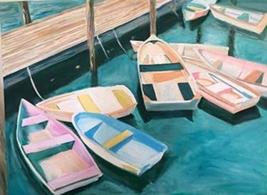 Original Fine Art Boat Paintings by Angie Sinclair