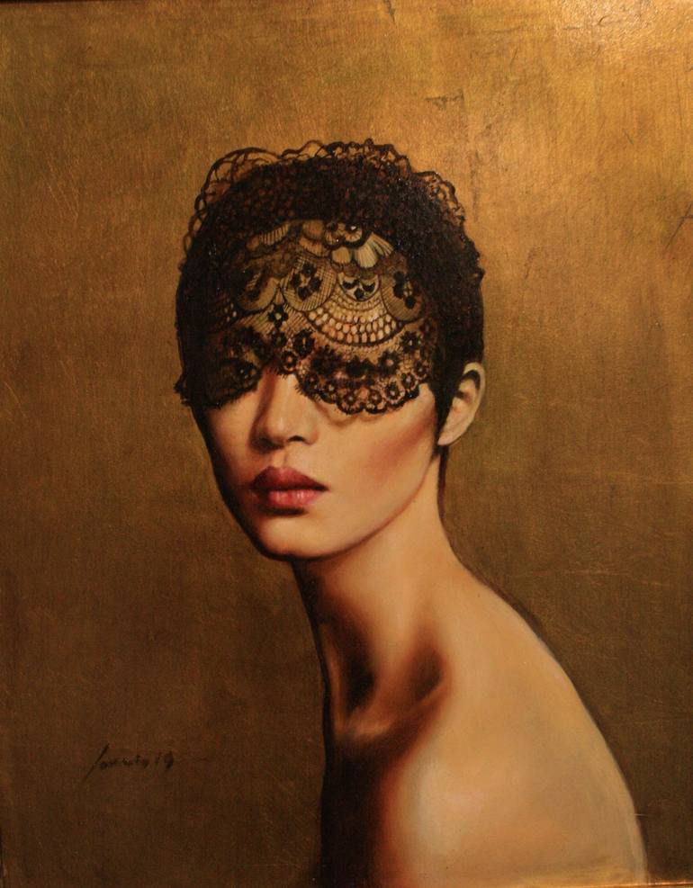 The Lace Painting by saverio lucci Saatchi Art