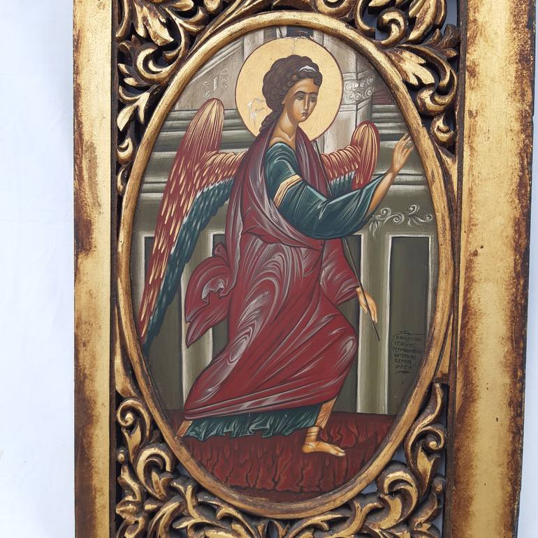 Original Folk Religion Sculpture by Despo Perifanopoulou