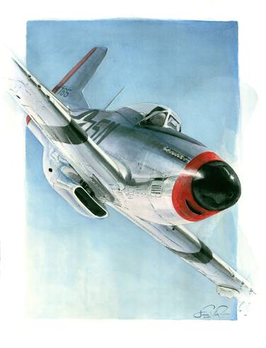 Print of Airplane Paintings by Lance Von Prum