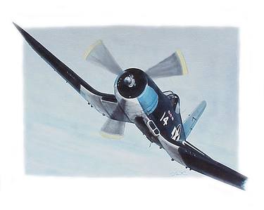 Print of Airplane Paintings by Lance Von Prum
