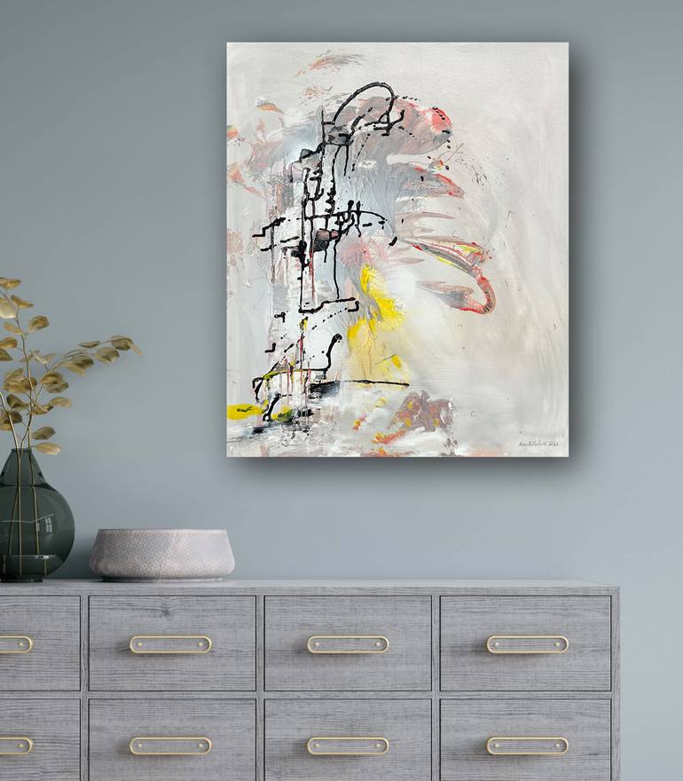 Original Contemporary Abstract Painting by Raili Lehvä