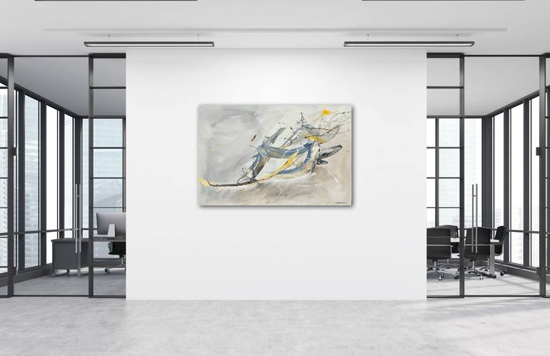 Original Abstract Expressionism Abstract Painting by Raili Lehvä