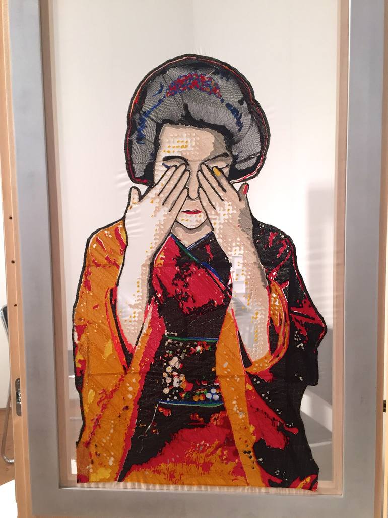 Original Art Deco People Sculpture by Blair Martin Cahill