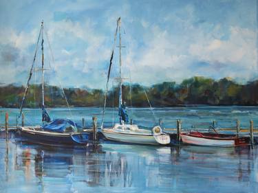 Print of Fine Art Boat Paintings by Aniko Kiss