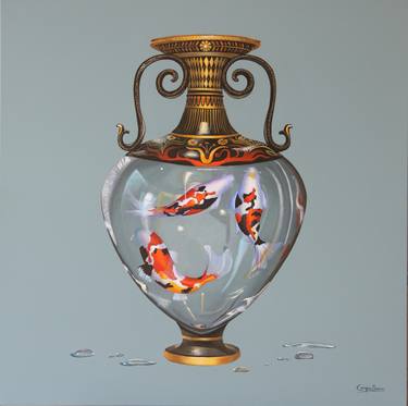 Print of Fish Paintings by Cecilia Campos