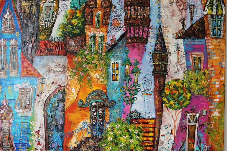 Original Architecture Painting by Tatyana Murova