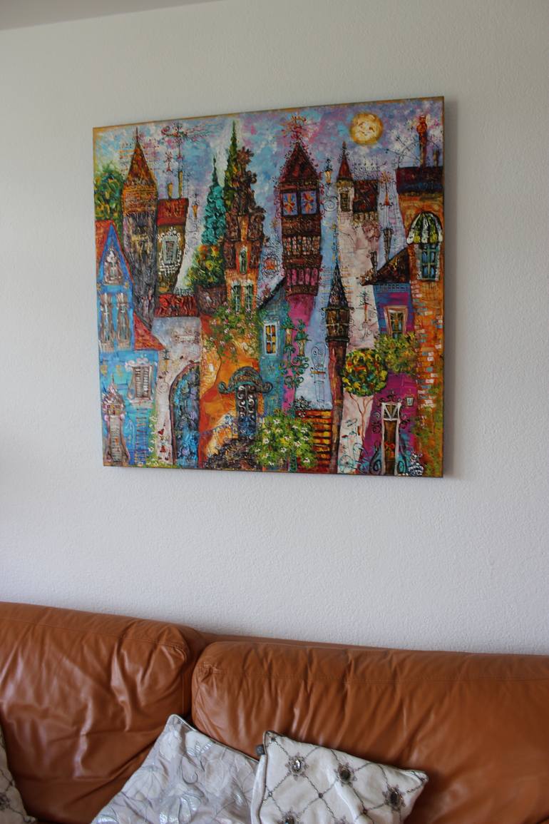 Original Architecture Painting by Tatyana Murova