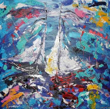 Print of Boat Paintings by Tatyana Murova