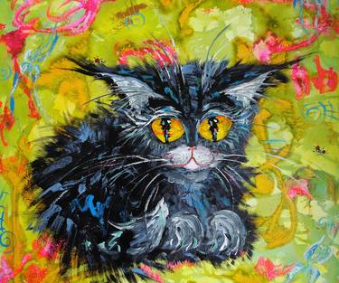 Print of Cats Paintings by Tatyana Murova