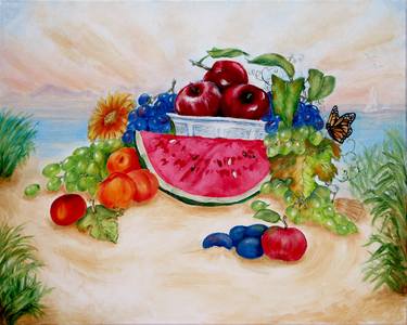 Original Food Painting by Anna Nagas