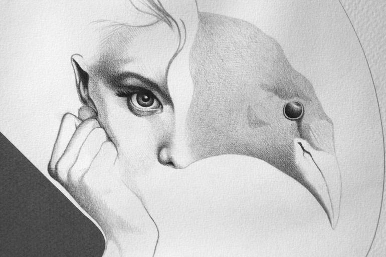 Original Figurative Body Drawing by Martin Blanco
