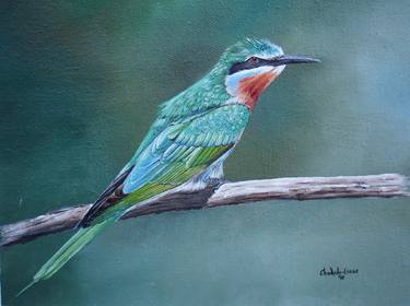 Blue cheeked bee eater thumb