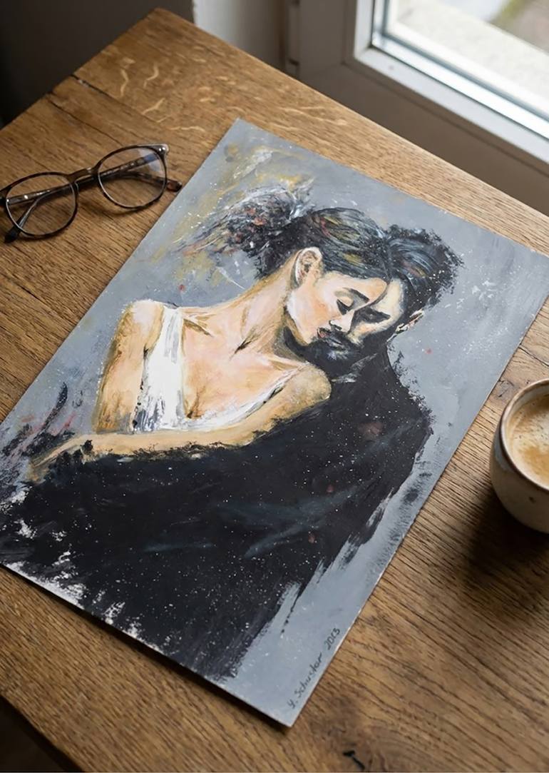Original Contemporary People Painting by Yulia Schuster