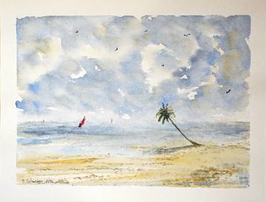 Print of Seascape Paintings by Yulia Schuster