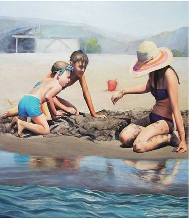 Original Fine Art Beach Paintings by Ivora Arsenovic