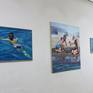 The painting is a part of the multimedia project “Water, Life, Joy”, which includes paintings, the drawings, sculptures and video. 
I wanted to present the joy of living, the return its own nature, return of lost identity  and cession to the water, as a source of life.

Figuration is shown realistically, in cheerful colors with elements of symbolism. By placing the figure in the foreground, the image directly influence the observer.
General mood is joy in their own comfort.