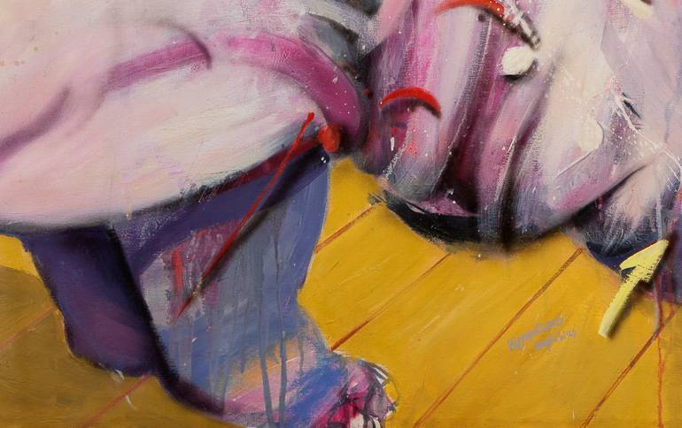 Original Expressionism Animal Painting by Ivora Arsenovic