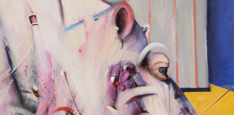 Original Expressionism Animal Painting by Ivora Arsenovic