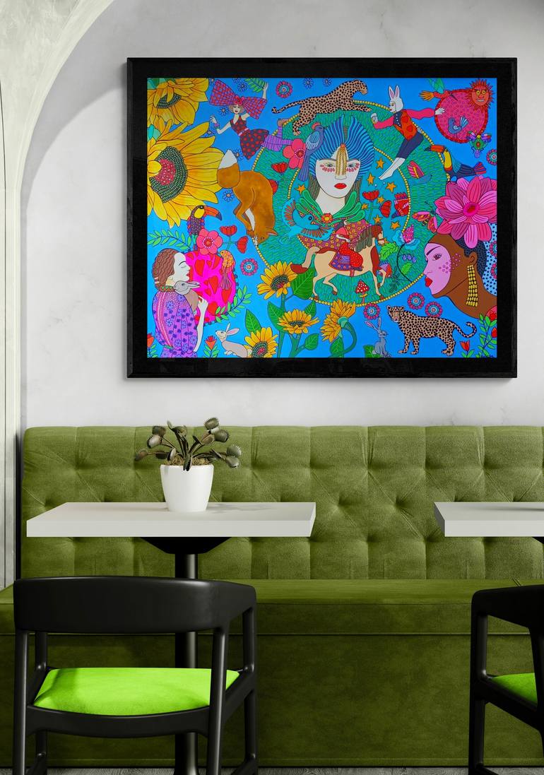 Original Symbolism Love Painting by Lucrezia Solena