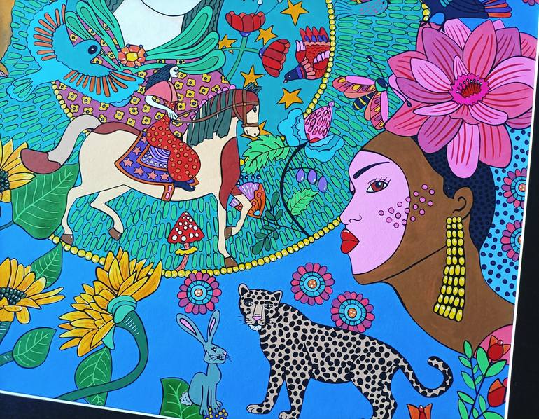 Original Symbolism Love Painting by Lucrezia Solena