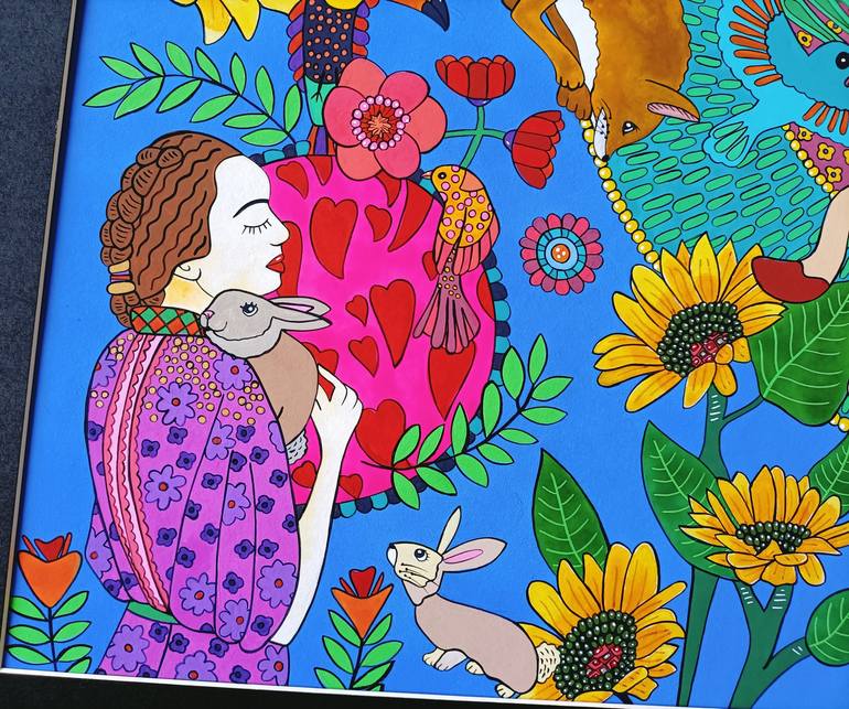 Original Symbolism Love Painting by Lucrezia Solena