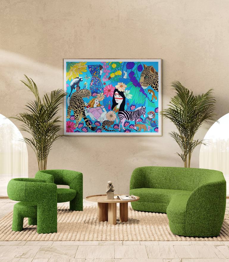 Original Romanticism Fantasy Painting by Lucrezia Solena