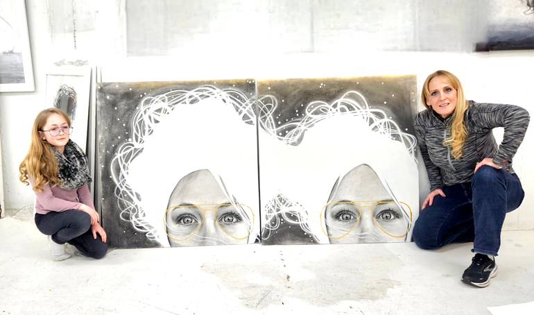 Original Conceptual People Painting by Mays Mayhew