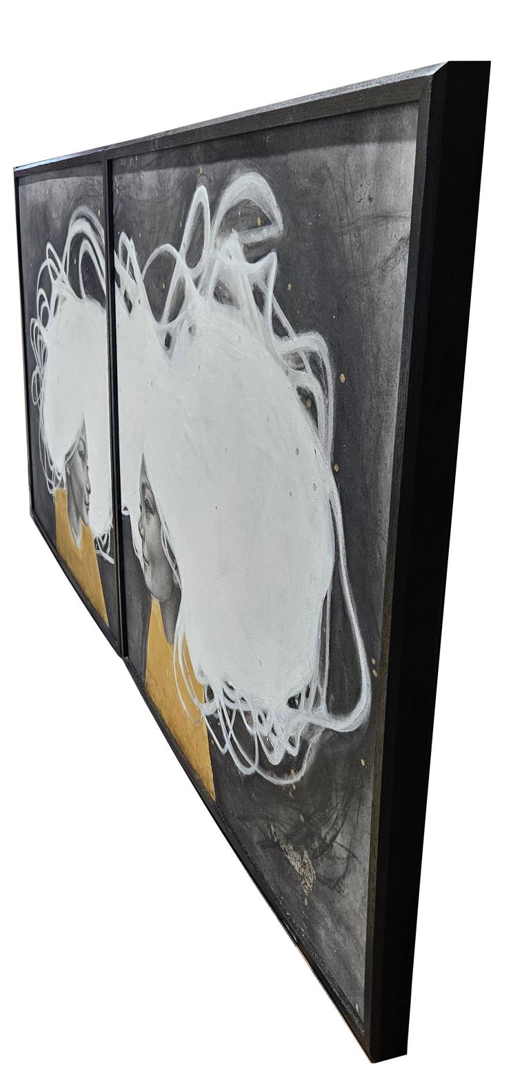 Original Abstract People Painting by Mays Mayhew