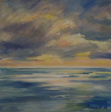 Print of Expressionism Seascape Paintings by Svetlana Potemkina