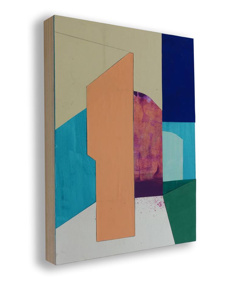 Original Geometric Abstract Collage by Marjolein Verstappen