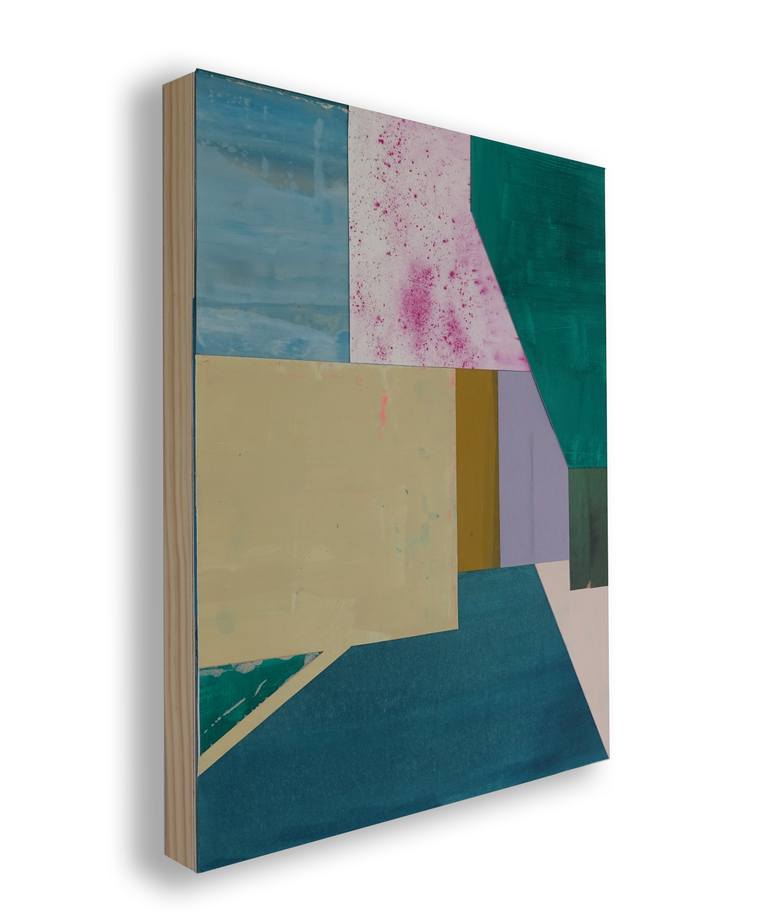 Original Geometric Abstract Collage by Marjolein Verstappen