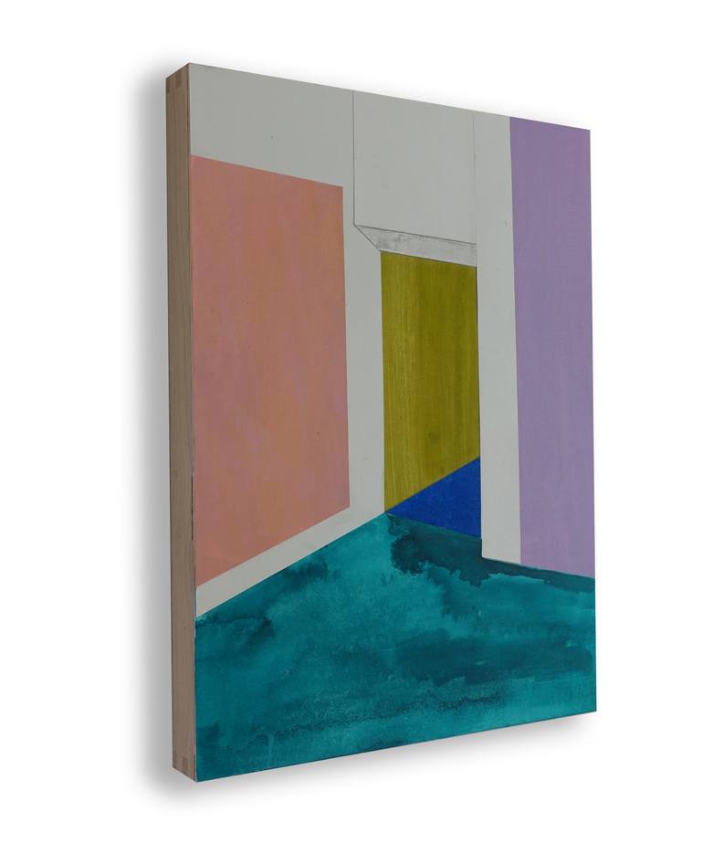 Original Geometric Abstract Collage by Marjolein Verstappen